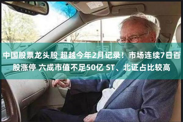 中国股票龙头股 超越今年2月记录！市场连续7日百股涨停 六成市值不足50亿 ST、北证占比较高
