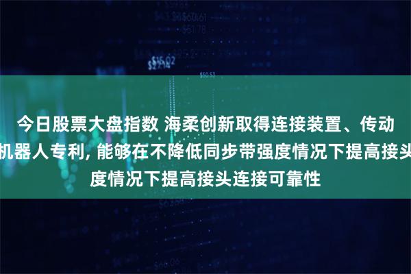 今日股票大盘指数 海柔创新取得连接装置、传动机构及搬运机器人专利, 能够在不降低同步带强度情况下提高接头连接可靠性