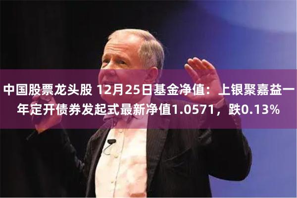 中国股票龙头股 12月25日基金净值：上银聚嘉益一年定开债券发起式最新净值1.0571，跌0.13%