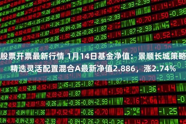 股票开票最新行情 1月14日基金净值：景顺长城策略精选灵活配置混合A最新净值2.886，涨2.74%